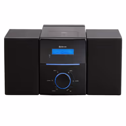Denver MCA-240, Système micro audio domestique, Noir, Haut, 40 W, FM, LCD