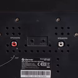 Denver MCA-240 Système micro audio domestique 40 W Noir - Vue supplémentaire 8
