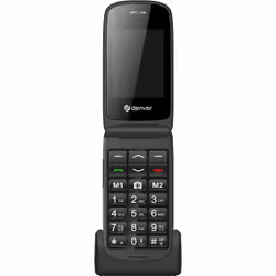 Denver BAS-24600L, Clapet, 6,1 cm (2.4"), 0,3 MP, Bluetooth, 900 mAh, Noir