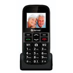 Denver BAS-18600L téléphone portable Noir Téléphone pour seniors