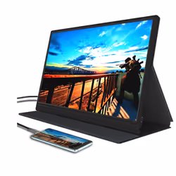 Denver PMO-15601, 39,6 cm (15.6"), LED, 1920 x 1080 pixels, Full HD, USB Type-C, Moniteur portable