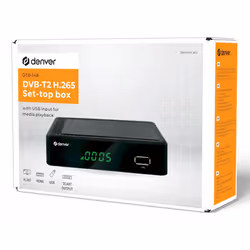 Denver DTB-148 TV set-top boxe Ethernet (RJ-45), Terrestre Full HD Noir - Vue supplémentaire 7
