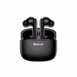 Denver TWE-48B, True Wireless Stereo (TWS), 20 - 20000 Hz, Appels/Musique, Casque, Noir