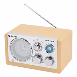 Denver TR-63LW Radio portable Personnel Analogique Bambou, Argent - Vue supplémentaire 4