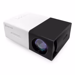 Denver PR-800B BLACK vidéo-projecteur Projecteur à focale courte 15 ANSI lumens LED 320x240 Noir, Blanc