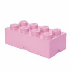 Room Copenhagen LEGO Storage Brick 8, Boîte de rangement, Rose, Monochromatique, Rectangulaire, Polypropylène (PP), 500 mm