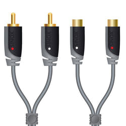 Sinox 5m RCA câble audio Gris