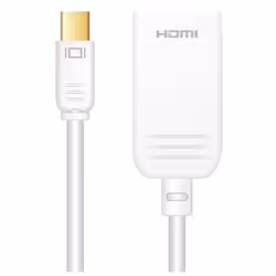 Sinox Mini DP-HDMI, 0.2m, 0,2 m, Mini DisplayPort, HDMI Type A (Standard), Mâle, Mâle, Or