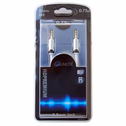 Sinox 3.5mm M-M 0.75m câble audio 0,75 m 3,5mm Blanc