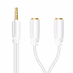 Sinox SXI3200R, 3,5mm, Mâle, 2 x 3.5mm, Femelle, 0,2 m, Blanc