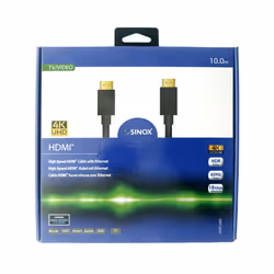 Sinox SXV12610 câble HDMI 10 m HDMI Type A (Standard) Noir