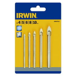 5 pièces jeu de forets Irwin; 4-10 mm
