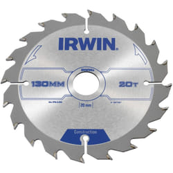 Irwin Irw1897087 130 X 20 Mm 20-Teeth Lame De Scie Circulaire Avec Dents Irwin Tools