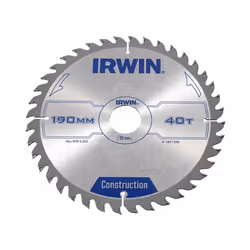 Lame de scie Irwin; 190x2,5x30,0 mm; Z40