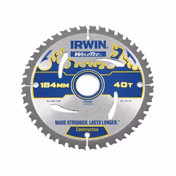 Lame de scie Irwin; 184x2,4x30,0 mm; Z40