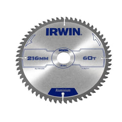 Lame de scie pour aluminium Irwin; 216x2,5x30,0 mm; Z60; -6°