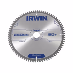 Lame de scie pour aluminium Irwin; 250x2,5x30,0 mm; Z80; -6°
