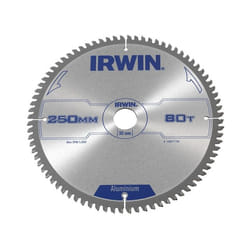 Lame de scie pour aluminium Irwin; 250x2,5x30,0 mm; Z80; -6°
