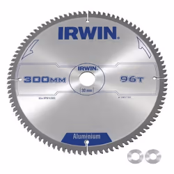 Lame de scie circulaire aluminium IRWIN 300x30x25 mm 96 dents