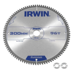 Lame de scie circulaire aluminium IRWIN 300x30x25 mm 96 dents