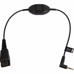 Jabra 8800-00-55, QD, Mâle, 2.5mm jack, Mâle, 0,3 m, Noir