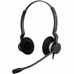 Jabra BIZ 2300 USB Microsoft Lync Duo, Avec fil, Bureau/Centre d'appels, 150 - 4500 Hz, 68 g, Casque, Noir
