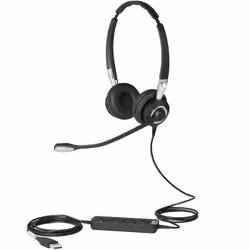 Jabra Biz 2400 II USB Duo CC, Avec fil, Bureau/Centre d'appels, 77 g, Casque, Noir, Argent