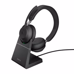 Jabra Evolve2 65, MS Stereo, Sans fil, Bureau/Centre d'appels, 20 - 20000 Hz, 176,4 g, Casque, Noir
