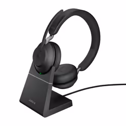 Jabra Evolve2 65, UC Stereo, Sans fil, Bureau/Centre d'appels, 20 - 20000 Hz, 176,4 g, Casque, Noir