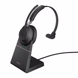 Jabra Evolve2 65, MS Mono, Sans fil, Bureau/Centre d'appels, 20 - 20000 Hz, 99,2 g, Casque, Noir