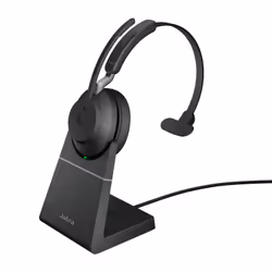 Jabra Evolve2 65, UC Mono, Sans fil, Bureau/Centre d'appels, 20 - 20000 Hz, 99,2 g, Casque, Noir