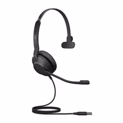 Jabra Evolve2 30, UC Mono, Avec fil, Bureau/Centre d'appels, 20 - 20000 Hz, 92 g, Casque, Noir
