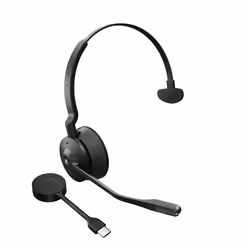 Jabra Engage 55, Sans fil, Bureau/Centre d'appels, 57 g, Casque, Noir, Titane