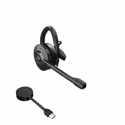 Jabra Engage 55, Sans fil, Bureau/Centre d'appels, 18 g, Casque, Noir