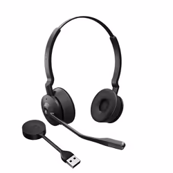 Jabra Engage 55, Sans fil, Bureau/Centre d'appels, 83 g, Casque, Noir, Titane