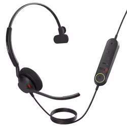Jabra Engage 40, Avec fil, Bureau/Centre d'appels, 50 - 20000 Hz, 45 g, Casque, Noir