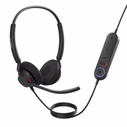 Jabra Engage 40, Avec fil, Bureau/Centre d'appels, 50 - 20000 Hz, 144 g, Casque, Noir