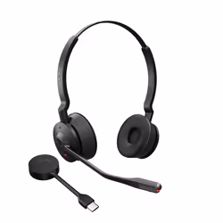 Jabra Engage 55 MS Stereo, Sans fil, Bureau/Centre d'appels, 83 g, Casque, Noir