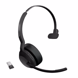Jabra Evolve2 55, Sans fil, Bureau/Centre d'appels, 20 - 20000 Hz, 79 g, Casque, Noir