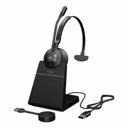Jabra Engage 55 SE, Sans fil, 40 - 16000 Hz, Bureau/Centre d'appels, 57 g, Casque, Noir