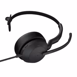 Jabra Evolve2 50 Casque Avec fil Arceau Bureau/Centre d'appels USB Type-C / USB Type-A Bluetooth Noir