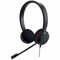 Jabra Evolve 20, Avec fil, 150 - 7000 Hz, Bureau/Centre d'appels, 132 g, Casque, Noir