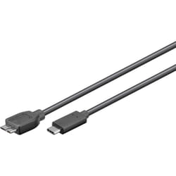 Microconnect USB3.1CAMIB3.06 câble USB 0,6 m USB 3.2 Gen 2 (3.1 Gen 2) USB C Micro-USB B Noir