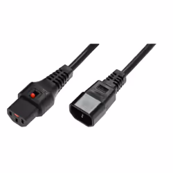 Microconnect PC1003, 1,5 m, Coupleur C13, Coupleur C14, H05VV-F, 250 V, 10 A