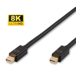 Microconnect MDPMDP2BV1.4 câble DisplayPort 2 m Mini DisplayPort Noir