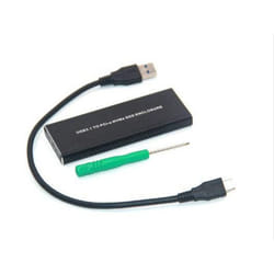CoreParts MSUB8001 Boîtier de disques de stockage Enceinte ssd Noir M.2