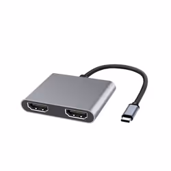 Microconnect USB3.1CHDMIX2, Noir, 54 mm, 15,5 mm, 66 mm, 80 g, 278 mm