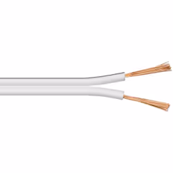 Microconnect AUDSPEAKER13-100, Mâle, Mâle, Aluminium cuivré (CCA), 100 m, Blanc