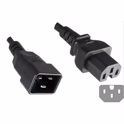 Microconnect PE152018, 1,8 m, Coupleur C20, Coupleur C15, H05V2V2-F, 250 V, 16 A