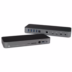 OWC OWCTB3DK14PSGG, Avec fil, Thunderbolt 3, 3,5 mm, 10,100,1000 Mbit/s, Gris, MicroSD (TransFlash), SD